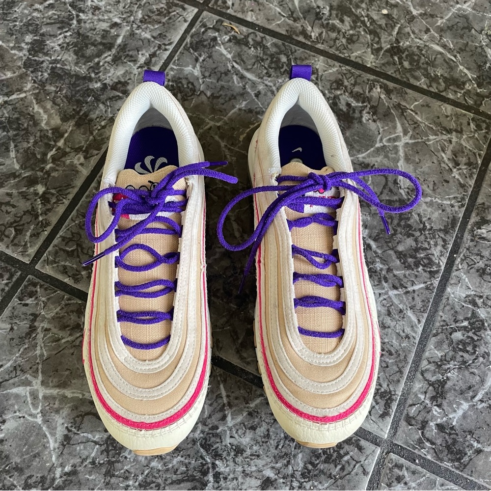 Nike Air Max 97 Air Sprung Sneakers with Purple Accents